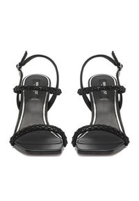 Nine West Sandały EO-LS95066-25 Czarny. Kolor: czarny. Materiał: materiał #2
