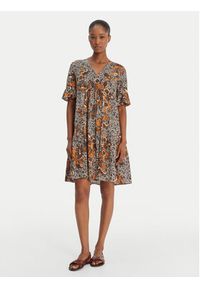 Weekend Max Mara Sukienka codzienna Fuoco 2615621072 Granatowy Regular Fit. Okazja: na co dzień. Kolor: niebieski. Materiał: bawełna. Typ sukienki: proste. Styl: casual #4