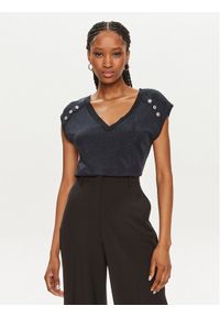 Morgan Bluzka 241-DILI Granatowy Regular Fit. Kolor: niebieski. Materiał: syntetyk #1