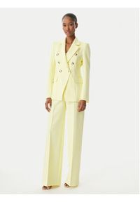 Maryley Marynarka 26EB139/43LE Żółty jasny Regular Fit. Kolor: żółty. Materiał: syntetyk #2