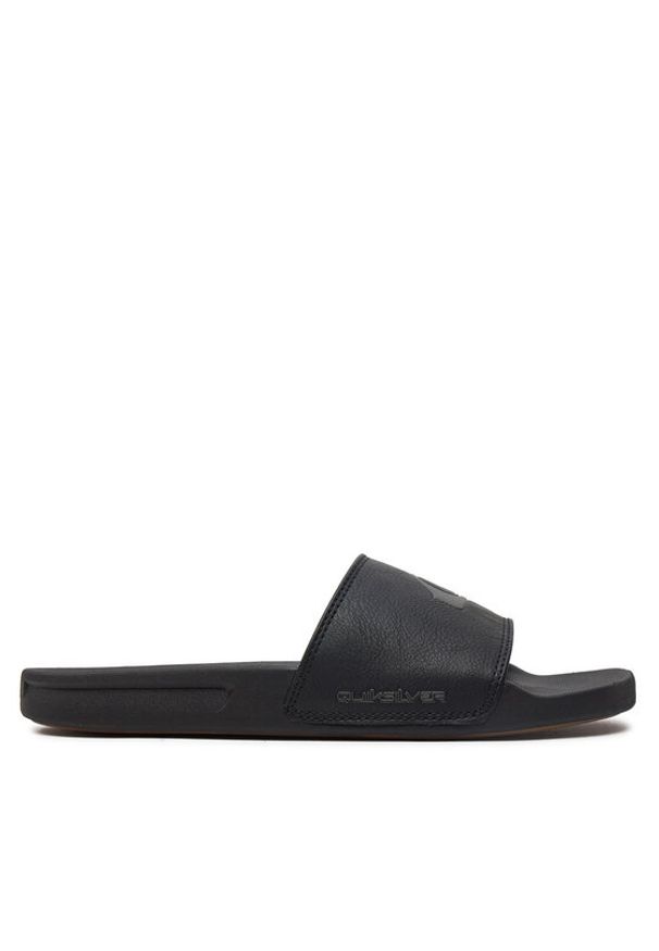 Quiksilver Klapki AQYL101379 Czarny. Kolor: czarny. Materiał: skóra