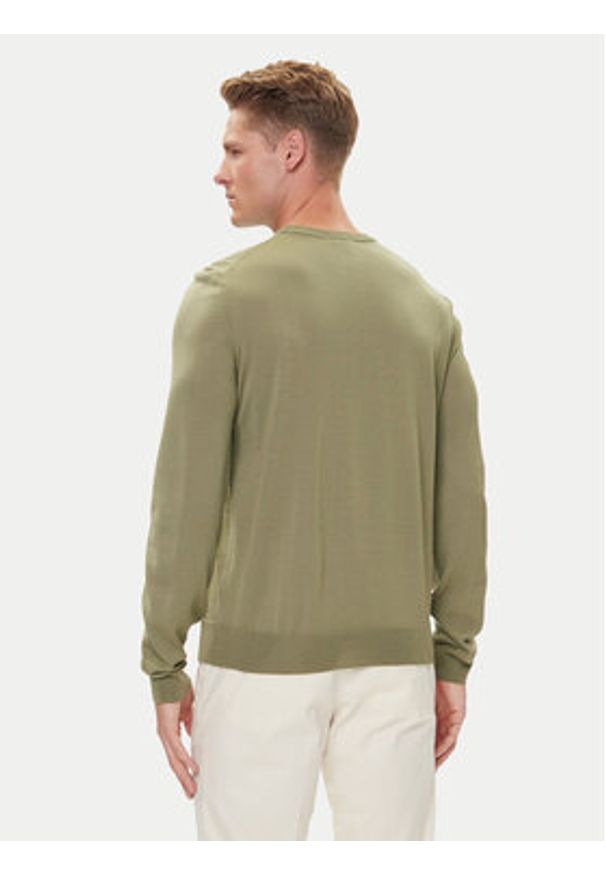 BOSS Sweter Botto-L 50476364 Zielony Regular Fit. Kolor: zielony. Materiał: wełna
