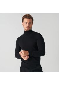 Sinsay - Sweter z golfem - Czarny. Typ kołnierza: golf. Kolor: czarny #1