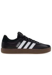 Adidas - Buty męskie adidas VL Court 3.0 ID6286 - czarne. Kolor: czarny. Materiał: skóra, guma, syntetyk. Szerokość cholewki: normalna. Wzór: aplikacja