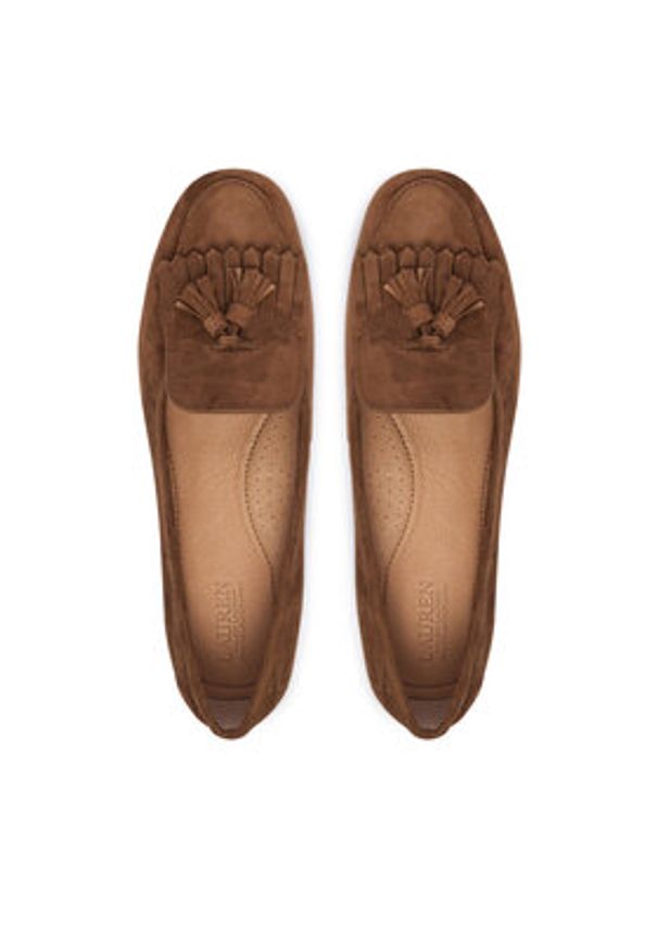 Lauren Ralph Lauren - LAUREN RALPH LAUREN Mokasyny 802P22310005 Brązowy. Kolor: brązowy. Materiał: zamsz, skóra