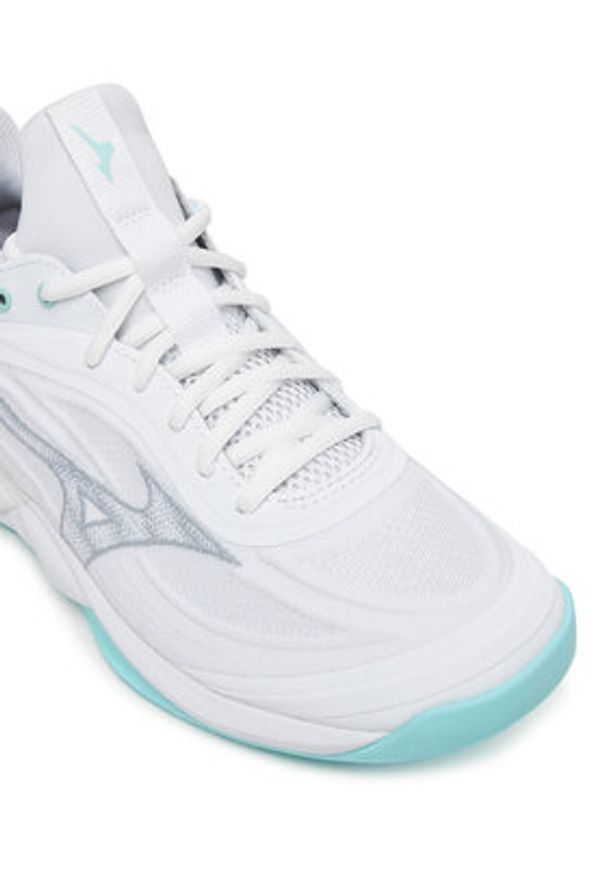 Mizuno Buty halowe Wave Luminous 3 V1GC2420 Biały. Kolor: biały. Materiał: skóra. Model: Mizuno Wave