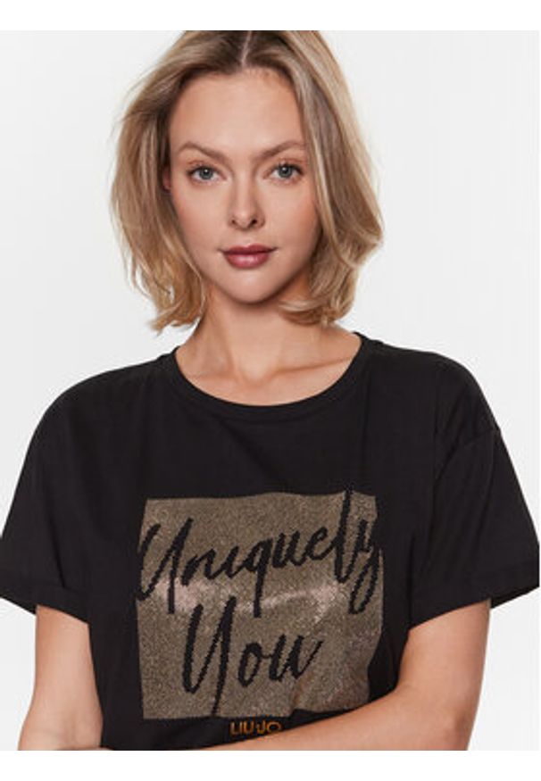 Liu Jo T-Shirt WA3277 JS923 Czarny Relaxed Fit. Kolor: czarny. Materiał: bawełna