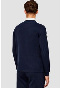 Aeronautica Militare - AERONAUTICA MILITARE Granatowy bawełniany męski longsleeve polo, Rozmiar L. Okazja: na co dzień. Typ kołnierza: polo. Kolor: niebieski. Materiał: bawełna. Długość rękawa: długi rękaw. Wzór: haft. Styl: casual, sportowy #3