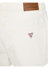 Guess Jeans Szorty jeansowe W5GD0Y D5M62 Biały Regular Fit. Kolor: biały. Materiał: bawełna #8