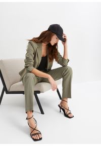 bonprix - Żakiet. Kolekcja: petite. Kolor: zielony. Długość: krótkie. Styl: elegancki #3