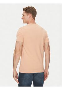 Guess T-Shirt M2YI24 J1314 Pomarańczowy Slim Fit. Kolor: pomarańczowy. Materiał: bawełna