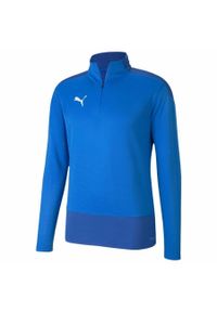 Kurtka Puma Teamgoal 23 Training 14 Zip Top, Mężczyźni. Kolor: niebieski. Materiał: materiał, poliester