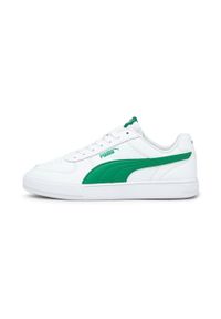 Puma - PUMA Caven Skórzane Buty Męskie Białe 46. Kolor: biały. Materiał: skóra