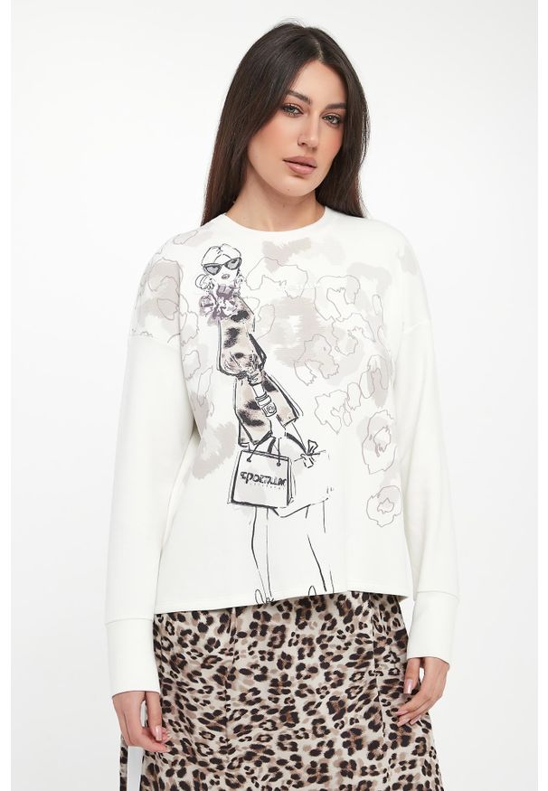 Sportalm - Bluza damska z nadrukiem zwierzęcym SPORTALM. Wzór: motyw zwierzęcy, nadruk
