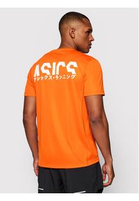 Asics Koszulka techniczna Katakana 2011A813 Pomarańczowy Regular Fit. Kolor: pomarańczowy. Materiał: syntetyk