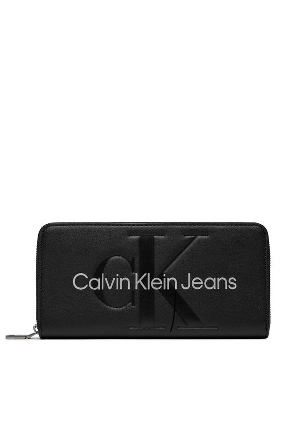 Duży Portfel Damski Calvin Klein Jeans. Kolor: czarny
