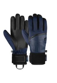 Rękawice damskie Reusch Mara R-TEX® XT narciarskie snowboardowe. Kolor: niebieski. Materiał: poliester, skóra, elastan, poliamid. Sezon: zima. Sport: snowboard, narciarstwo #1