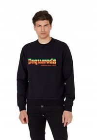 DSQUARED2 Czarna męska bluza cool fit, Rozmiar L. Kolor: czarny #4