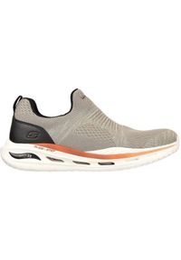 skechers - Adidasy Skechers Arch Fit Orvan-denis, Mężczyźni. Kolor: beżowy. Materiał: materiał. Sport: fitness