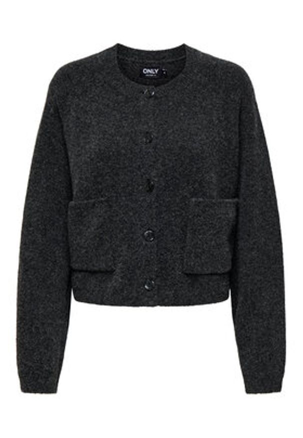 only - ONLY Kardigan Piemonte 15344118 Szary Regular Fit. Kolor: szary. Materiał: syntetyk