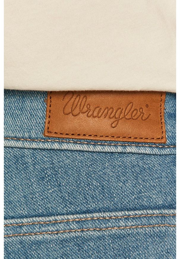 Wrangler jeansy High Rise Skinny Soft Cloud damskie high waist. Stan: podwyższony. Kolor: niebieski