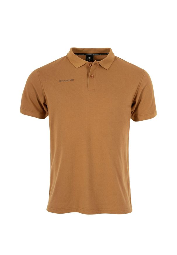 STANNO - Polo Stanno Base. Okazja: na co dzień. Typ kołnierza: polo. Kolor: brązowy. Materiał: bawełna, poliester. Styl: casual, sportowy