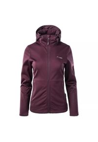 Elbrus - Kurtka Damska Ifaro Soft Shell. Kolor: fioletowy. Materiał: softshell. Sport: turystyka piesza