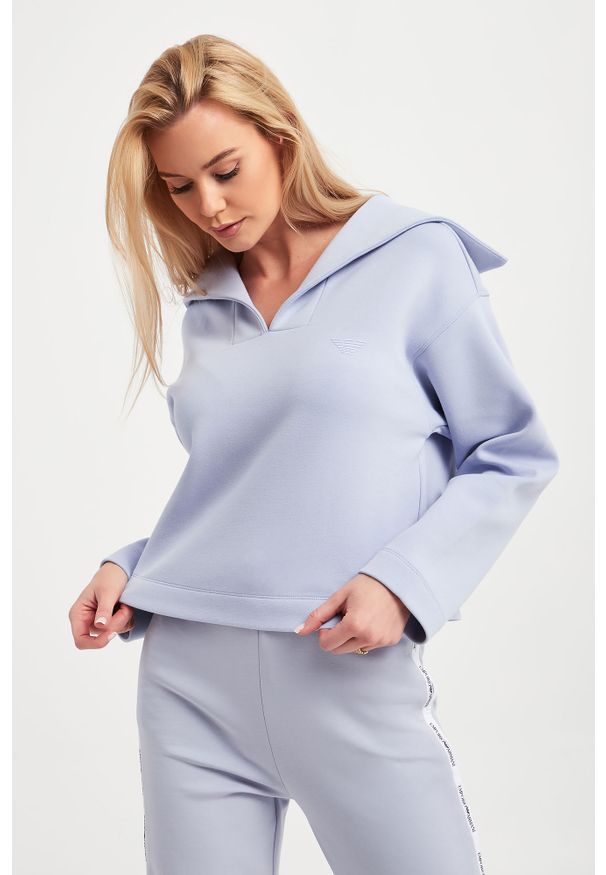 Emporio Armani - BLUZA EMPORIO ARMANI. Długość rękawa: długi rękaw. Długość: krótkie. Wzór: nadruk