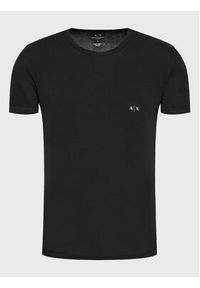 Armani Exchange Komplet 2 t-shirtów 956005 CC282 07320 Czarny Slim Fit. Kolor: czarny. Materiał: bawełna #5