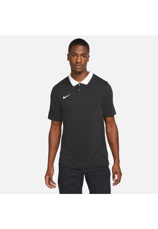 Koszulka sportowa męska Nike Drifit Park 20. Kolor: czarny, biały, wielokolorowy. Długość rękawa: krótki rękaw. Długość: krótkie. Sport: piłka nożna