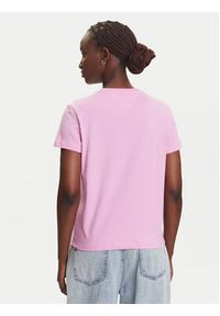 Tommy Jeans T-Shirt Gradient Flag DW0DW20905 Różowy Regular Fit. Kolor: różowy. Materiał: bawełna. Wzór: gradientowy #5