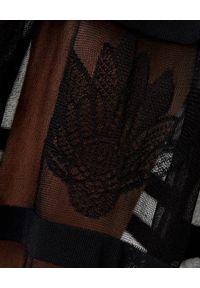 Alexander McQueen - ALEXANDER MCQUEEN - Czarna sukienka bez rękawów. Kolor: czarny. Materiał: tkanina, dzianina, tiul, materiał. Długość rękawa: bez rękawów. Styl: klasyczny. Długość: mini #3