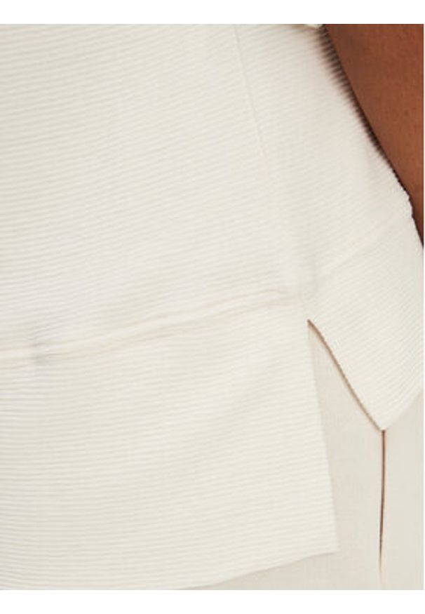 BOSS Bluzka Ottoman 50540029 Écru Relaxed Fit