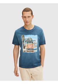 Tom Tailor T-Shirt 1031570 Niebieski Regular Fit. Kolor: niebieski. Materiał: bawełna