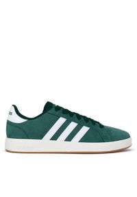 Adidas - adidas Sneakersy GRAND COURT BASE 00S IH6187 Zielony. Kolor: zielony. Materiał: zamsz, skóra