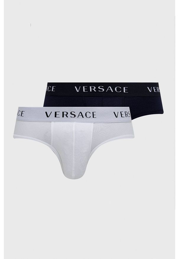 VERSACE - Versace - Slipy (2-pack). Kolor: biały