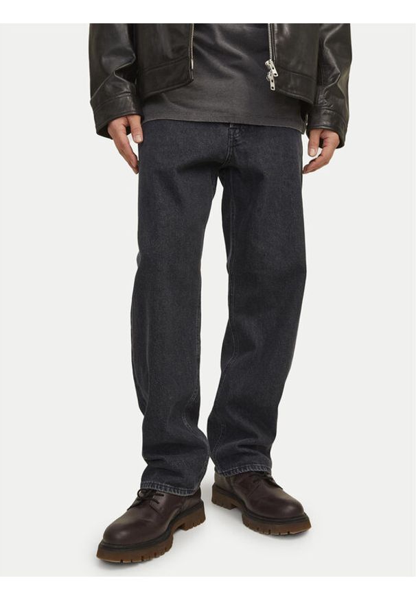 Jack & Jones Jeansy Eddie 12252764 Czarny Loose Fit. Kolor: czarny