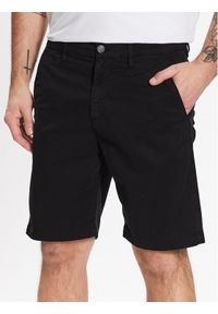 Guess Szorty materiałowe Drake M3GD06 WFBY3 Czarny Regular Fit. Kolor: czarny. Materiał: bawełna, materiał