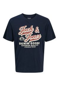 Jack & Jones - Jack&Jones T-Shirt Logo 12279535 Granatowy Standard Fit. Kolor: niebieski. Materiał: bawełna #5