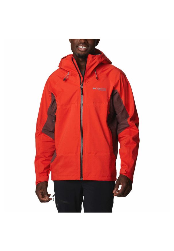 columbia - Kurtka Przeciwdeszczowa Męska Columbia Mazama Trail Shell. Kolor: żółty, pomarańczowy, wielokolorowy