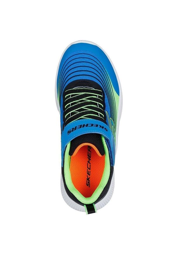skechers - Adidasy Skechers Microspec Advance, Dzieci. Kolor: niebieski. Materiał: materiał, syntetyk, tkanina