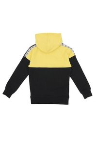 LEONE 1947 APPAREL - Dwukolorowa dziecięca bluza z kapturem i zamkiem błyskawicznym New Tape. Typ kołnierza: kaptur. Kolor: żółty. Sport: joga i pilates