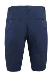 Męskie Szorty, Krótkie Spodenki - Pako Jeans - Granatowe. Kolor: niebieski. Materiał: bawełna, elastan. Długość: krótkie. Sezon: lato. Styl: klasyczny #4