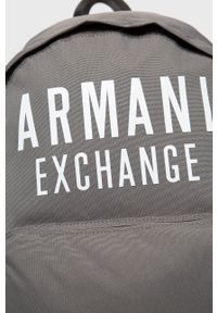 Armani Exchange - Plecak. Kolor: zielony. Materiał: poliester, materiał. Wzór: nadruk #3