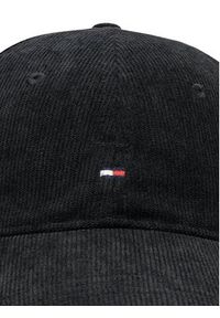 TOMMY HILFIGER - Tommy Hilfiger Czapka z daszkiem Flag Corduroy AM0AM12757 Czarny. Kolor: czarny. Materiał: poliester, materiał #2