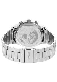 Timex zegarek TW2U90900 Waterbury Traditional Chronograph męski kolor srebrny. Kolor: srebrny. Materiał: materiał #2