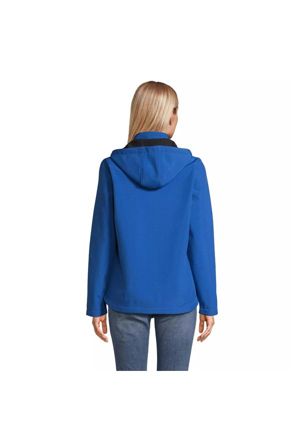 SOL'S - Damska kurtka z kapturem Sol's Race. Typ kołnierza: kaptur. Kolor: niebieski. Materiał: materiał