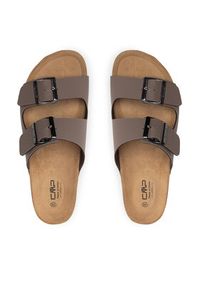 CMP Klapki Eco Thalita Slipper 3Q91017 Brązowy. Kolor: brązowy. Materiał: skóra #5
