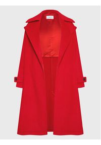 Simple Płaszcz przejściowy PLD502-04 Czerwony Relaxed Fit. Kolor: czerwony. Materiał: syntetyk