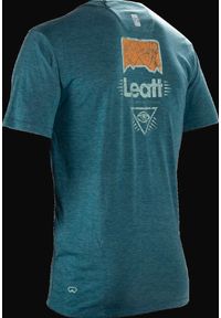 LEATT - Koszulka rowerowa męska Leatt Jersey MTB Gravity 1.0. Kolor: wielokolorowy, niebieski, zielony. Materiał: jersey